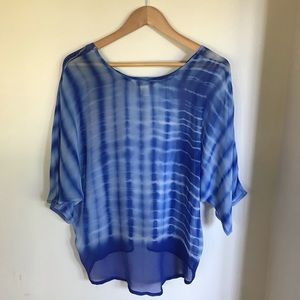 Blue tie dye shirt
